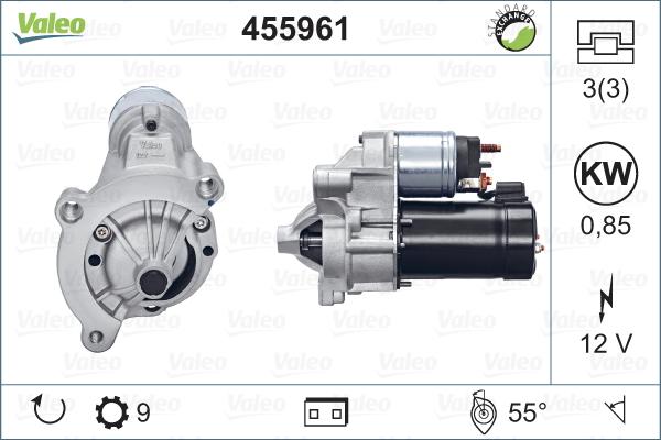 Valeo 455961 - Starteris ps1.lv