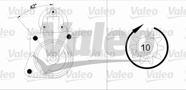 Valeo 455903 - Starteris ps1.lv