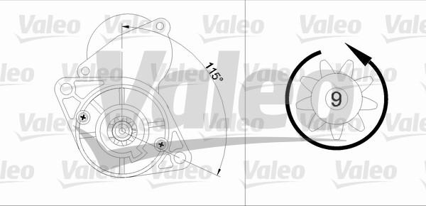 Valeo 455919 - Starteris ps1.lv