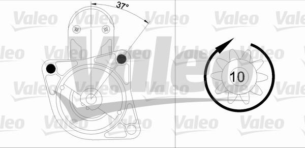 Valeo 455915 - Starteris ps1.lv