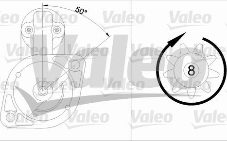 Valeo 455910 - Starteris ps1.lv