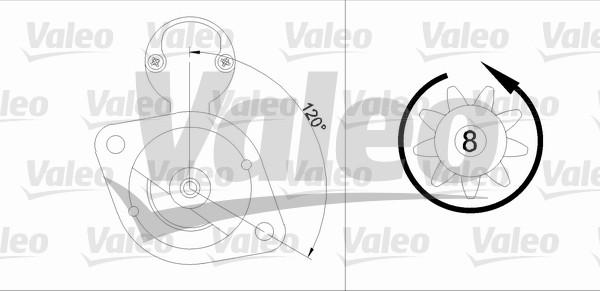 Valeo 455917 - Starteris ps1.lv