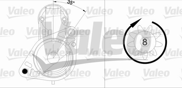 Valeo 455985 - Starteris ps1.lv