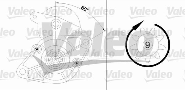 Valeo 455924 - Starteris ps1.lv