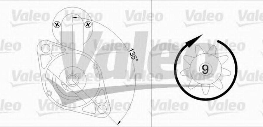 Valeo 455922 - Starteris ps1.lv