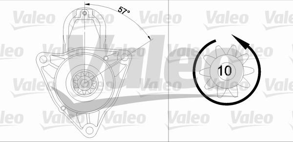 Valeo 455979 - Starteris ps1.lv