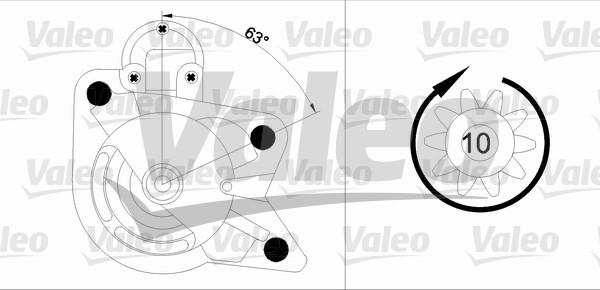 Valeo 455978 - Starteris ps1.lv