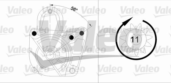 Valeo 455972 - Starteris ps1.lv