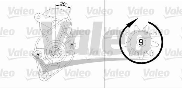 Valeo 455594 - Starteris ps1.lv