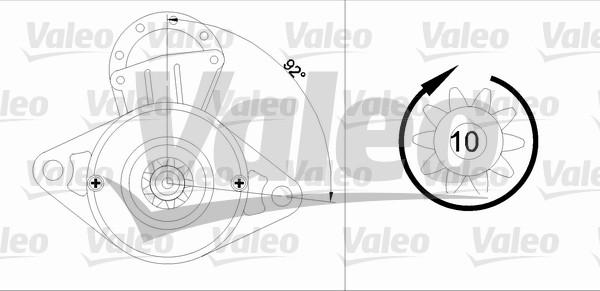 Valeo 455596 - Starteris ps1.lv