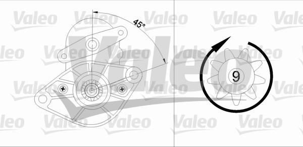 Valeo 455591 - Starteris ps1.lv