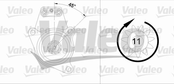 Valeo 455544 - Starteris ps1.lv