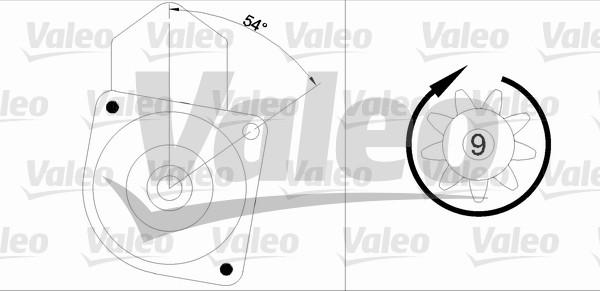 Valeo 455547 - Starteris ps1.lv