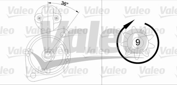 Valeo 455555 - Starteris ps1.lv