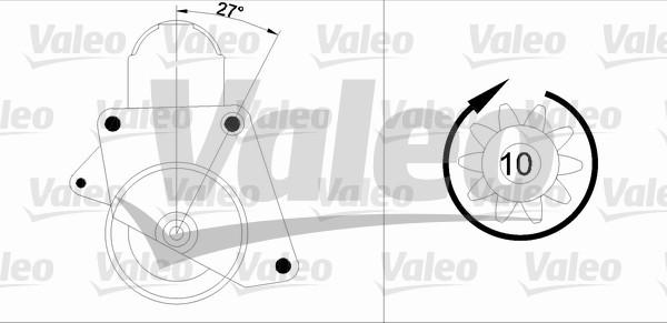 Valeo 455552 - Starteris ps1.lv