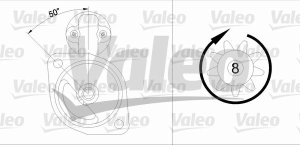 Valeo 455557 - Starteris ps1.lv