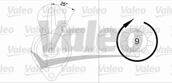 Valeo 455564 - Starteris ps1.lv