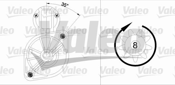 Valeo 455561 - Starteris ps1.lv