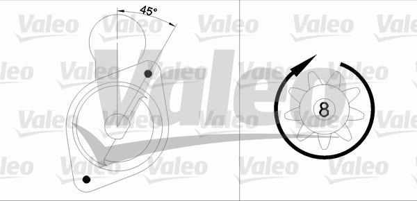 Valeo 455568 - Starteris ps1.lv