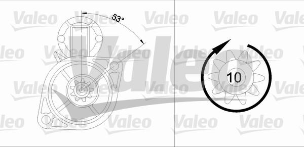 Valeo 455563 - Starteris ps1.lv