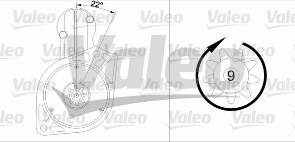 Valeo 455567 - Starteris ps1.lv