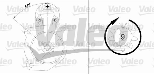 Valeo 455516 - Starteris ps1.lv