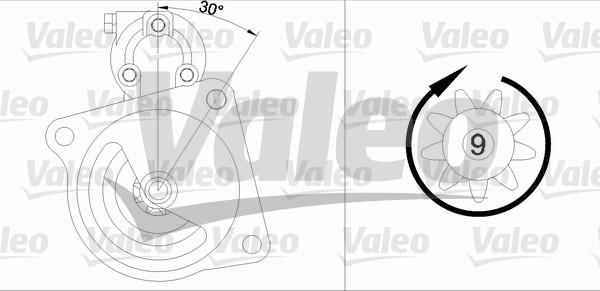 Valeo 455518 - Starteris ps1.lv