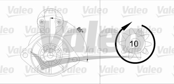 Valeo 455584 - Starteris ps1.lv