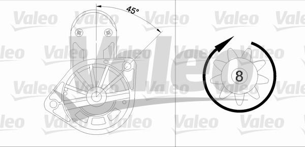 Valeo 455583 - Starteris ps1.lv