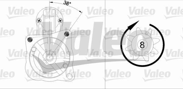 Valeo 455582 - Starteris ps1.lv