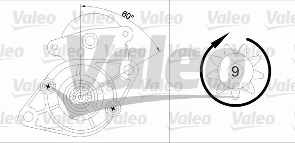 Valeo 455587 - Starteris ps1.lv