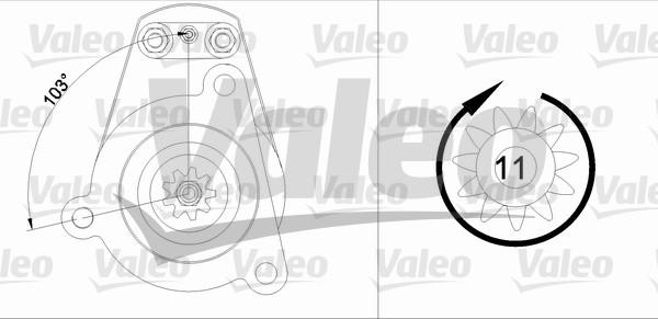 Valeo 455534 - Starteris ps1.lv