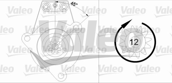 Valeo 455538 - Starteris ps1.lv