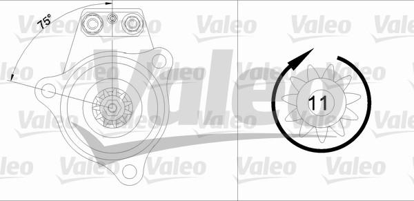 Valeo 455523 - Starteris ps1.lv