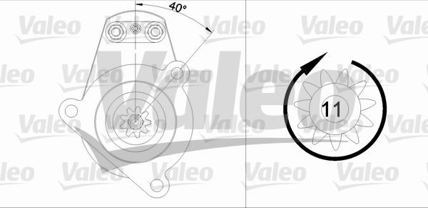 Valeo 455522 - Starteris ps1.lv