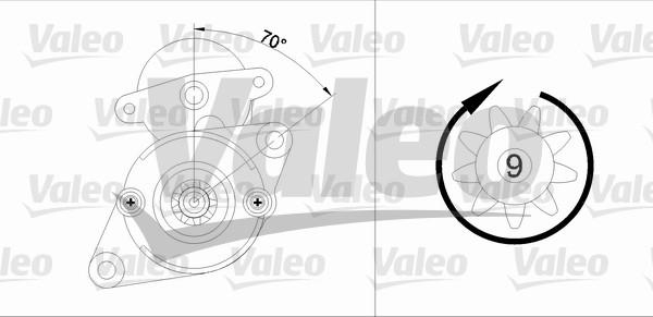 Valeo 455578 - Starteris ps1.lv