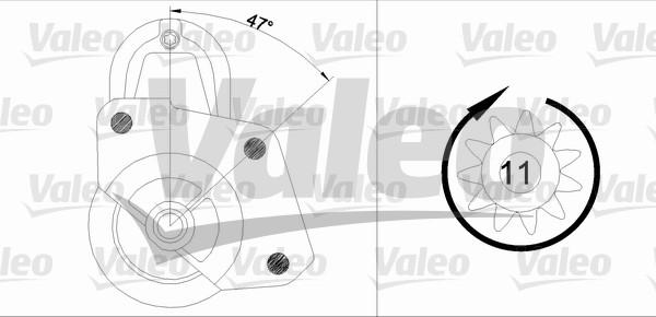 Valeo 455698 - Starteris ps1.lv