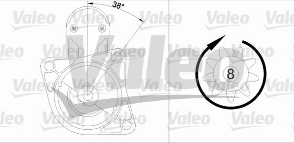 Valeo 455665 - Starteris ps1.lv