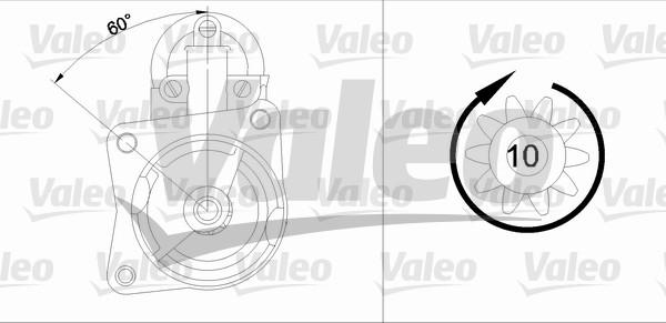 Valeo 455661 - Starteris ps1.lv