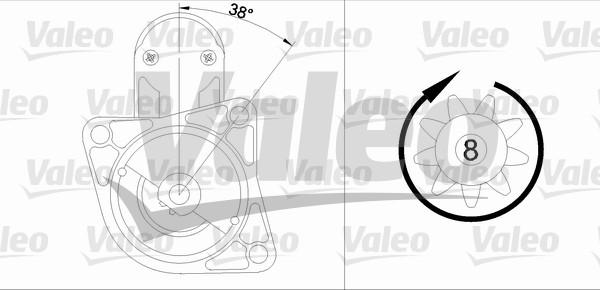 Valeo 455609 - Starteris ps1.lv