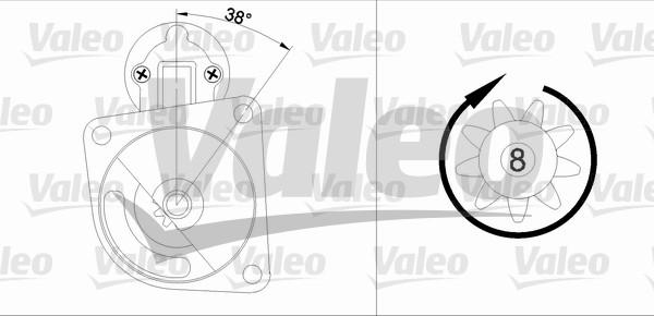 Valeo 455606 - Starteris ps1.lv