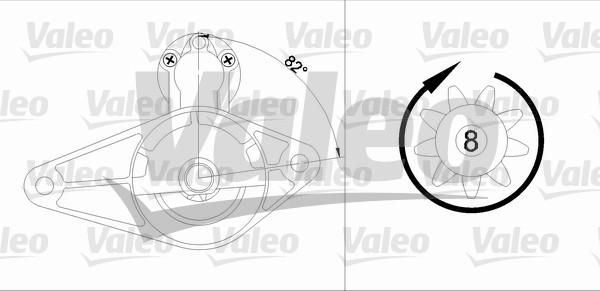 Valeo 455600 - Starteris ps1.lv