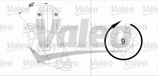 Valeo 455611 - Starteris ps1.lv