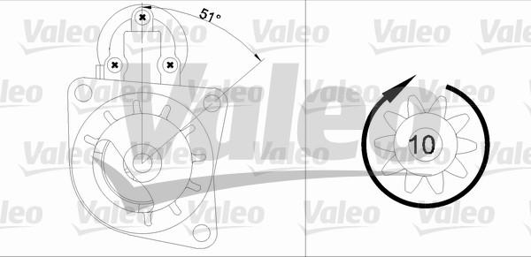 Valeo 455684 - Starteris ps1.lv