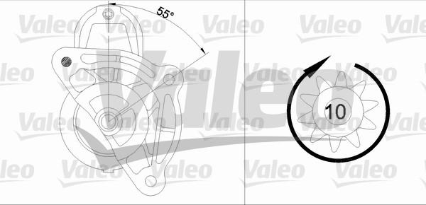 Valeo 455687 - Starteris ps1.lv