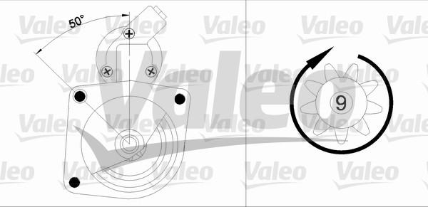 Valeo 455626 - Starteris ps1.lv