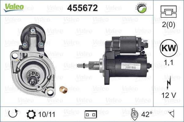 Valeo 455672 - Starteris ps1.lv