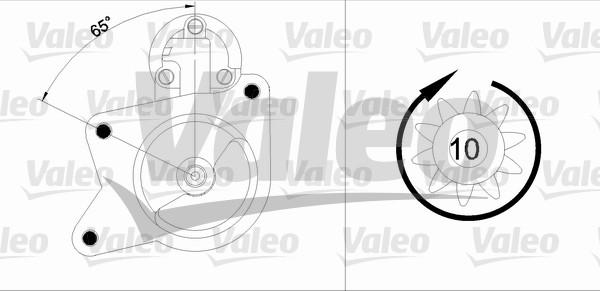 Valeo 455840 - Starteris ps1.lv