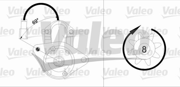 Valeo 455884 - Starteris ps1.lv