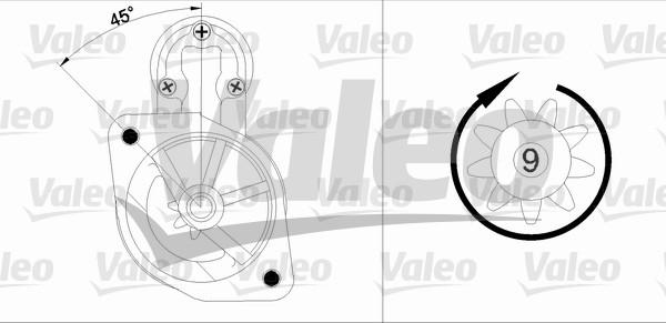 Valeo 455881 - Starteris ps1.lv